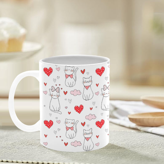 Valentine Kitty Hearts