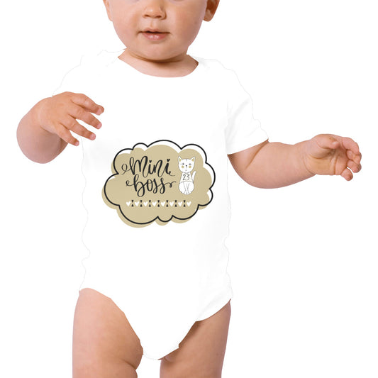 Baby Romper - Mini Boss Tan